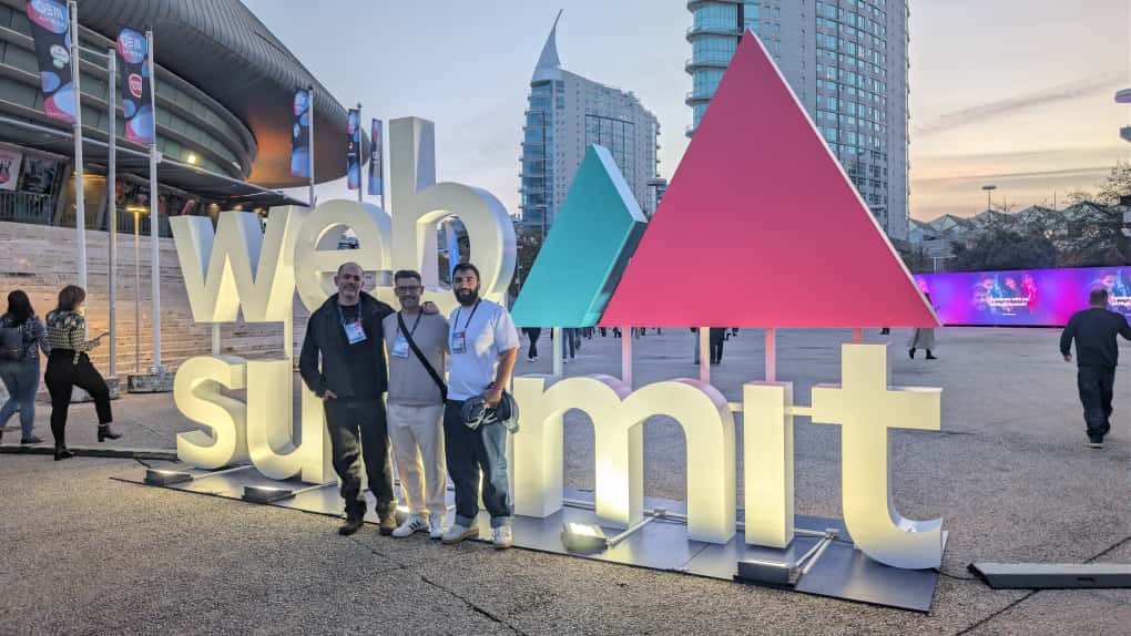 Nico en el Web Summit en Lisboa
